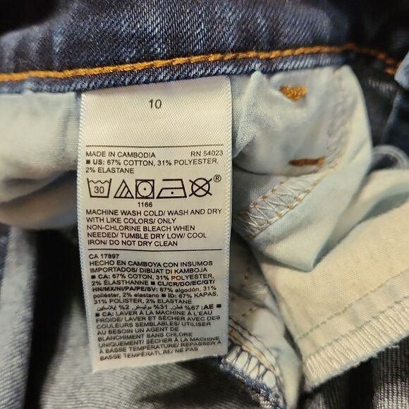 Old Navy Women's "Power Straight" Dark Wash Jeans Size 10 - Picture 8 of 8